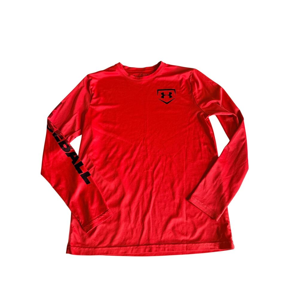 Under Armour Boys' XL HeatGear Long Sleeve Athletic Baseball Top